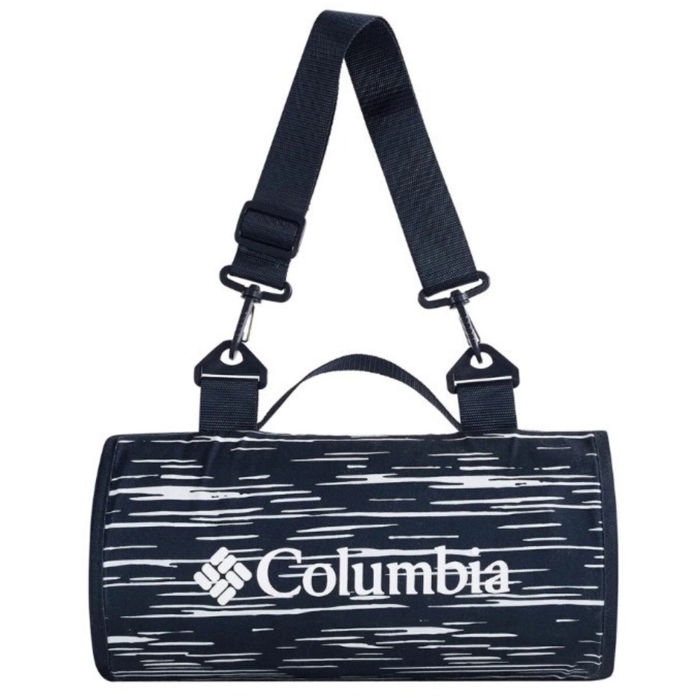 NEW Columbia Outdoor Blanket 72" x 72" Packable Waterproof Shell Blue